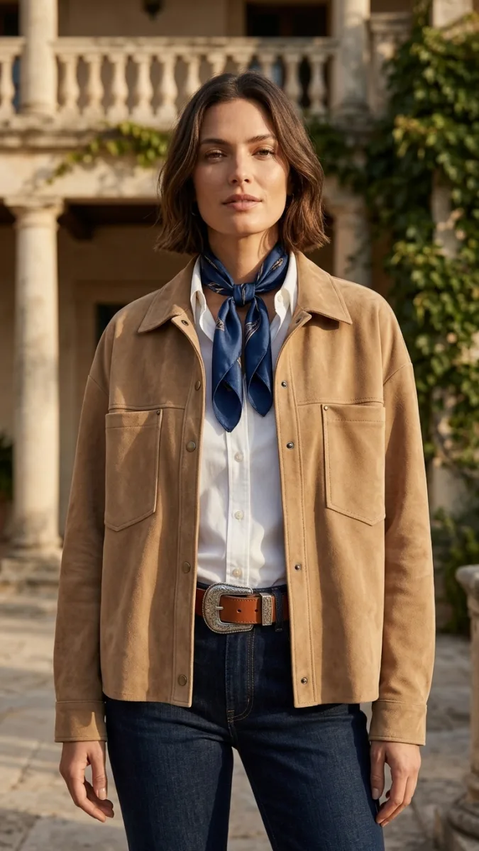 Camisaco gamuza Duna- Beige · abrigos de mujer · Vitreaux Boutique